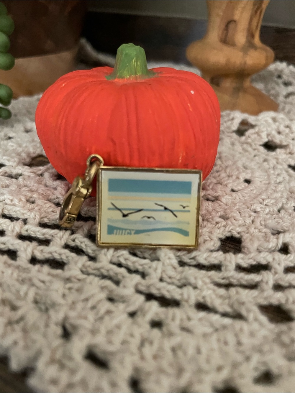 Juicy Couture 2008 postcard charm with Seagull
